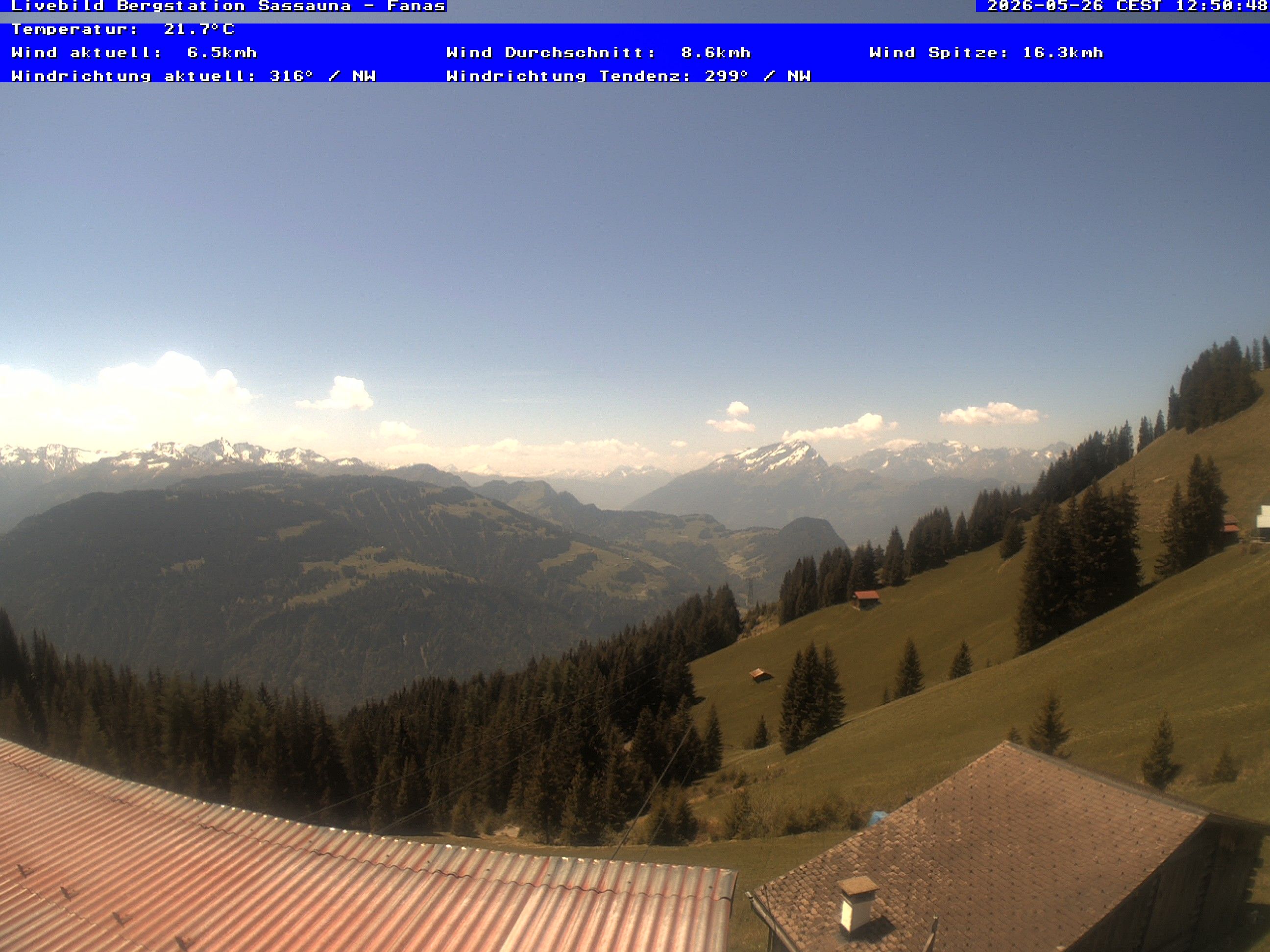 Grüsch › Südwesten: Fanas Seilbahn, Bergstation - Bergrestaurant Sassauna
