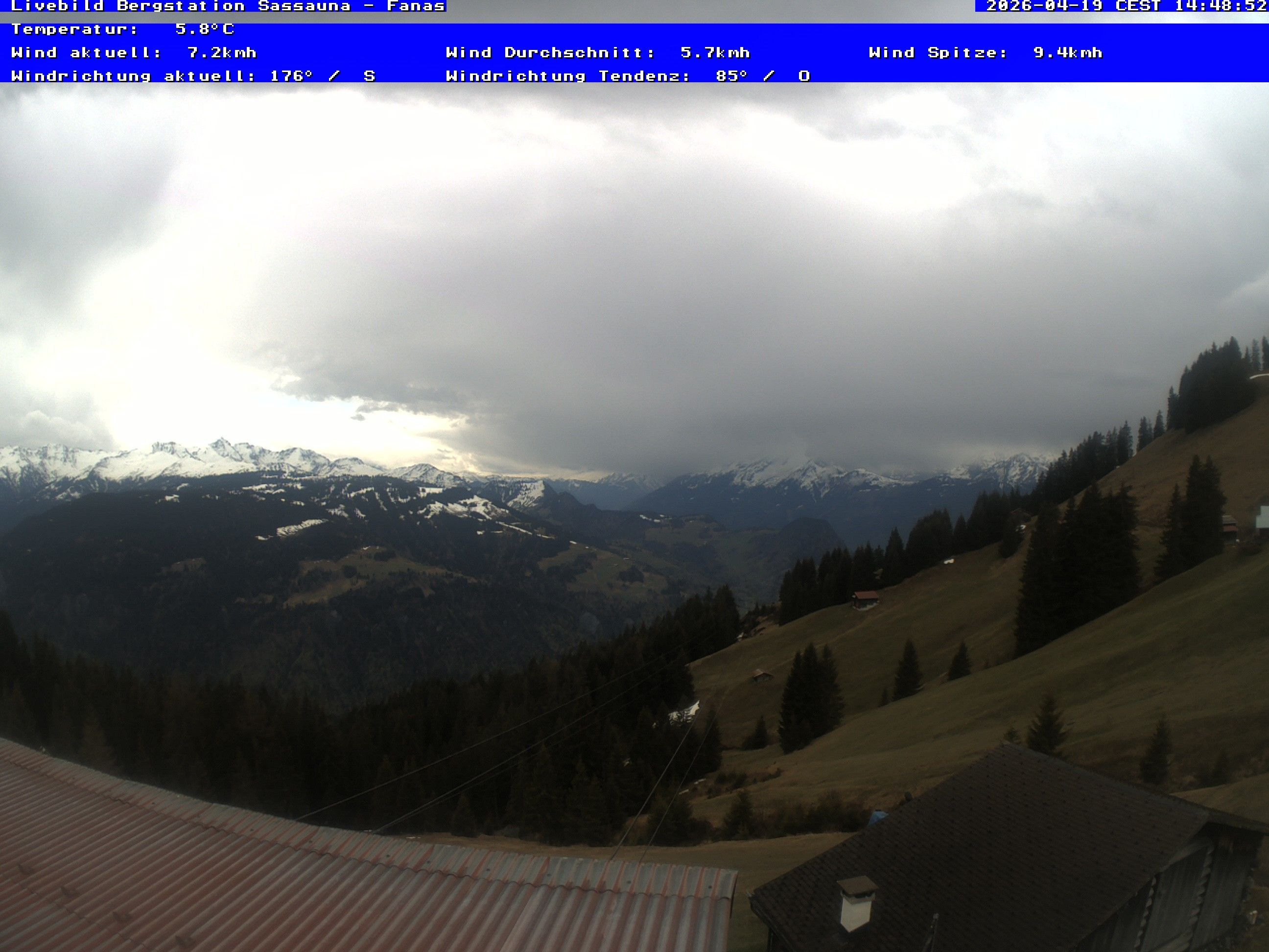 Grüsch › Südwesten: Fanas Seilbahn, Bergstation - Bergrestaurant Sassauna