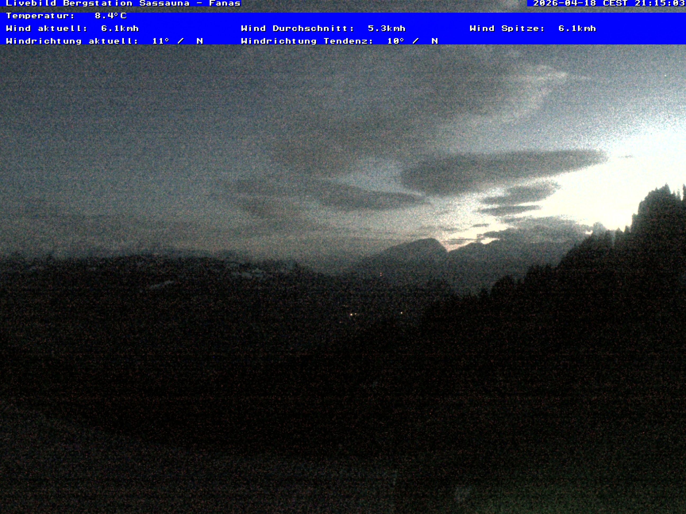 Grüsch › Südwesten: Fanas Seilbahn, Bergstation - Bergrestaurant Sassauna