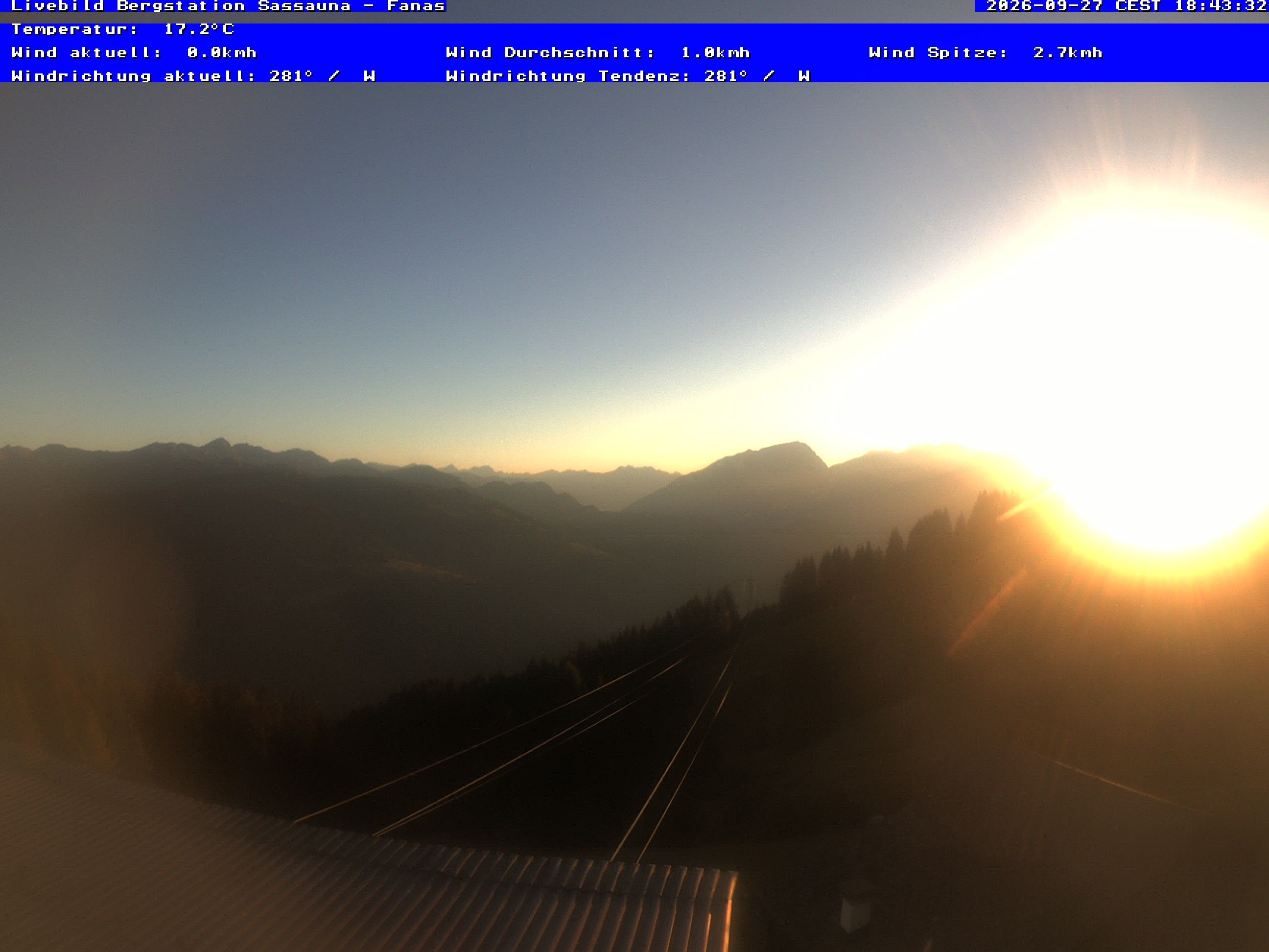 Grüsch › Südwesten: Fanas Seilbahn, Bergstation - Bergrestaurant Sassauna