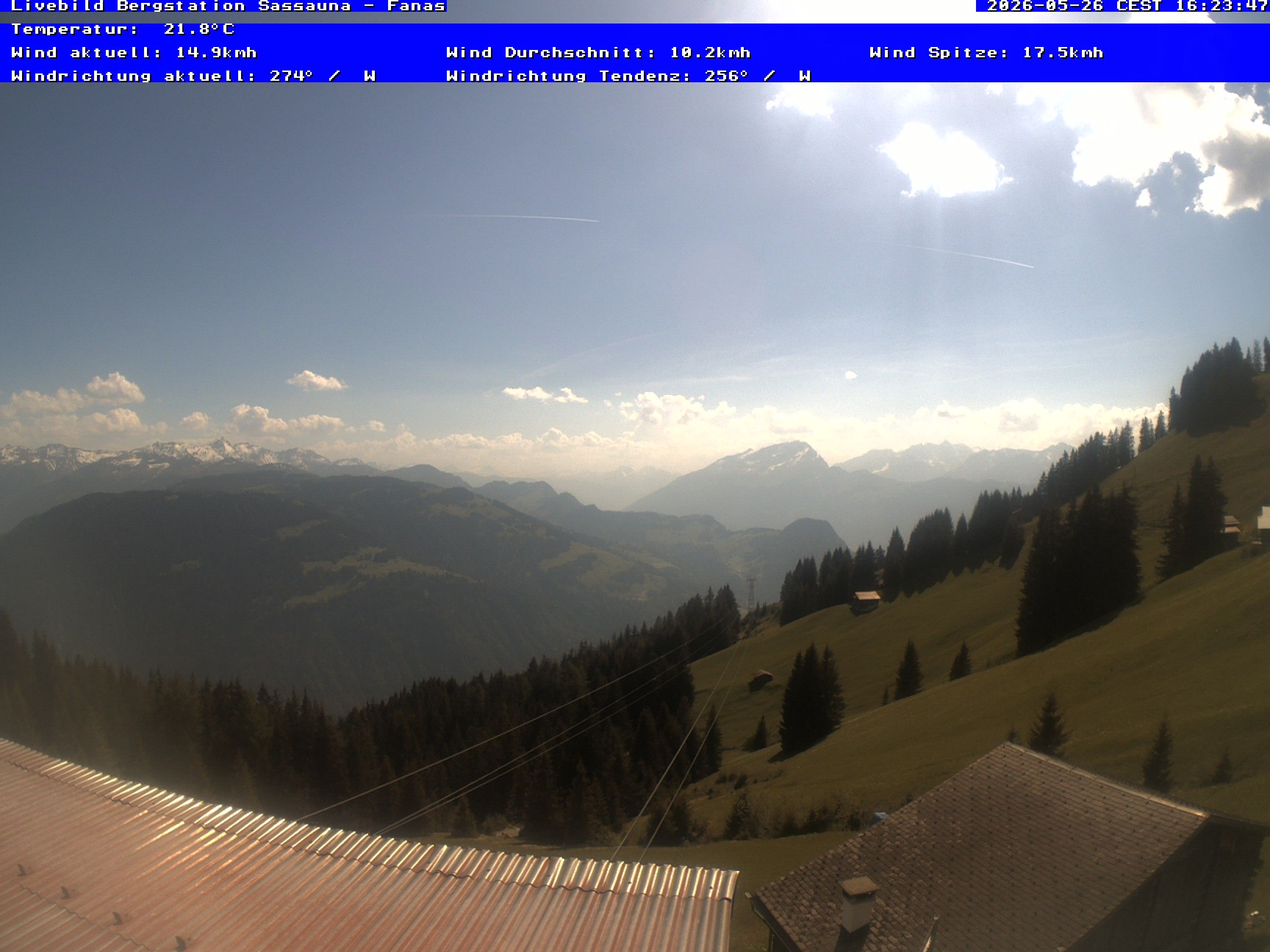 Grüsch › Südwesten: Fanas Seilbahn, Bergstation - Bergrestaurant Sassauna