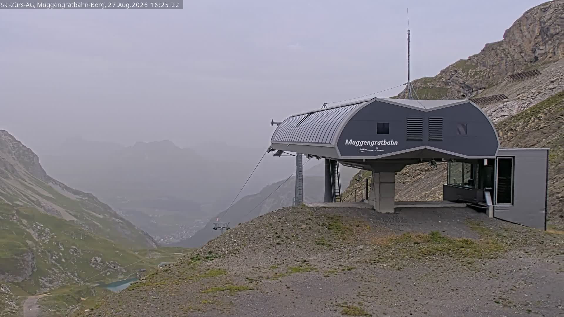 Traffic Cam Gemeinde Lech: Muggengrat Sesselbahn, Bergstation