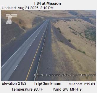 Traffic Cam Pendleton: I-84 at Mission