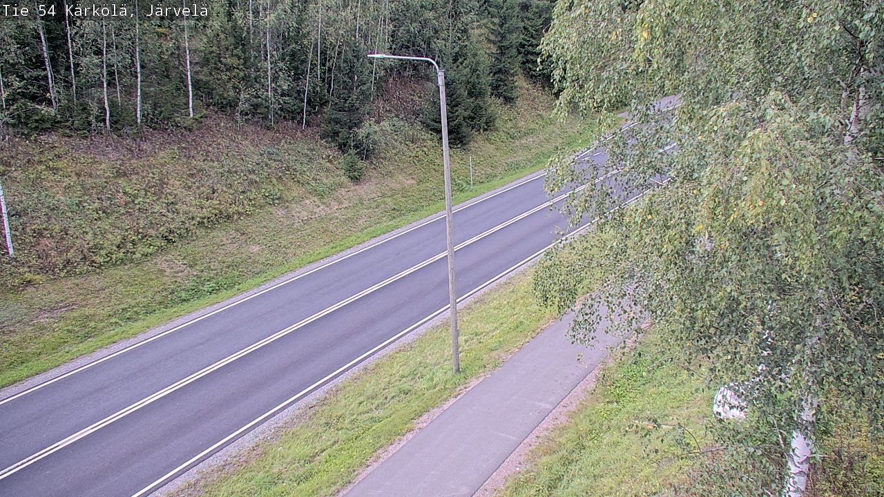 Traffic Cam Karkola: Tie 54 Kärkölä, Järvelä - Tie 295 Pappilaan