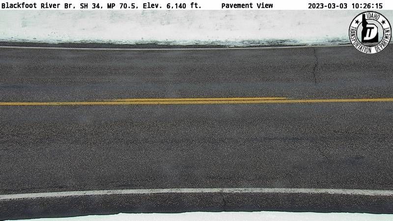 Traffic Cam Caribou: SH 34: Blackfoot River Bridge: Pavement