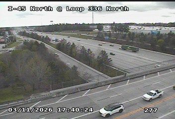 Traffic Cam Conroe › North: I-45 North @ Loop 336 North