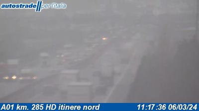 Preview delle webcam di Quartiere 5: A01 km. 285 HD itinere nord