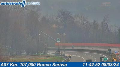 Preview delle webcam di Ronco Scrivia: A07 Km. 107,000