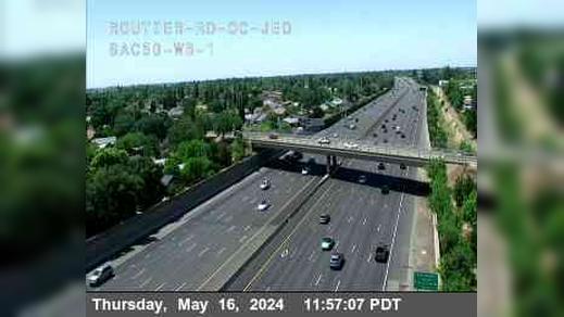 Traffic Cam Rancho Cordova: Hwy 50 at Routier Rd JEO
