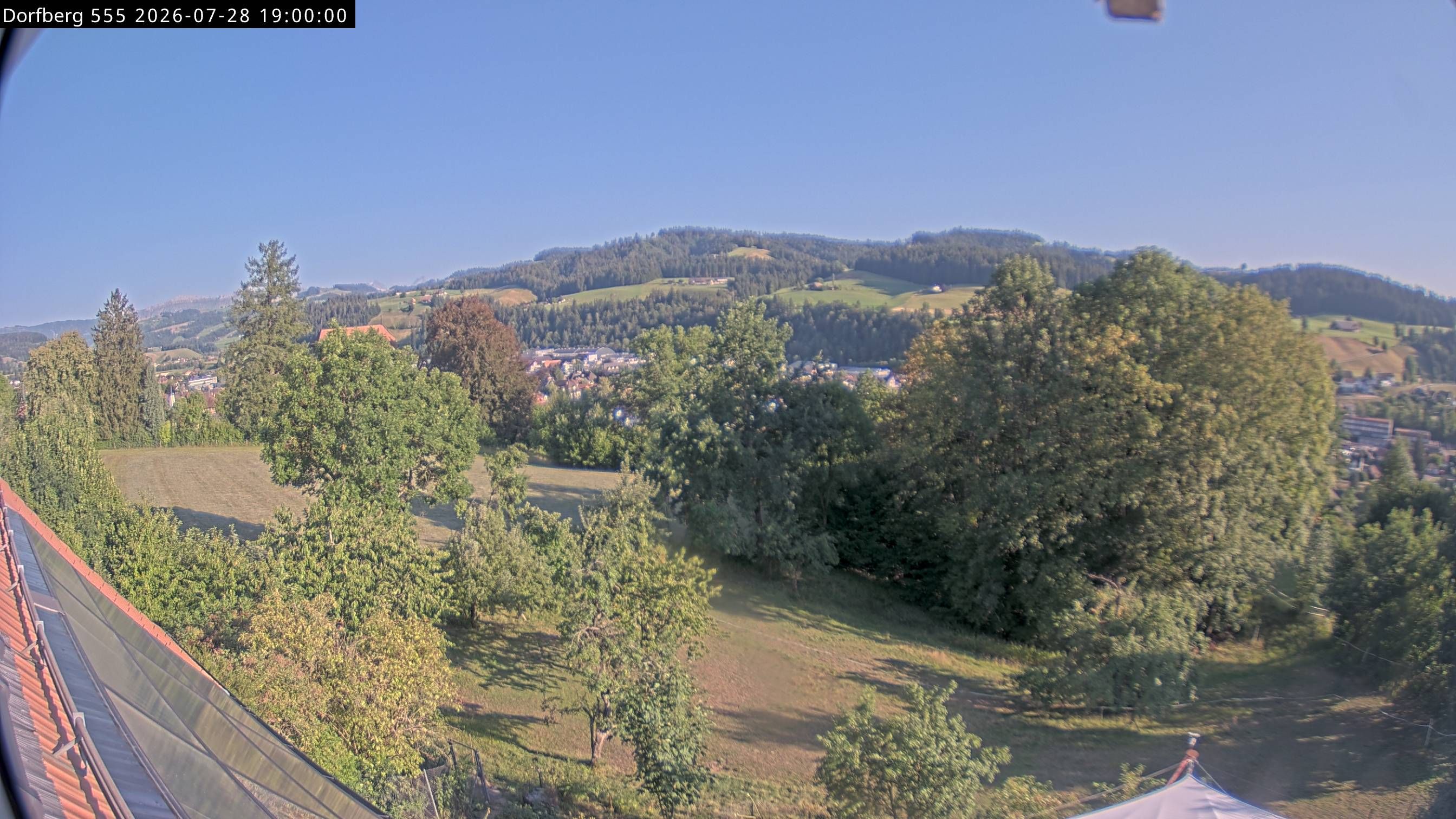 Langnau im Emmental › Südwesten: Aussicht vom Dorfberg in Langnau