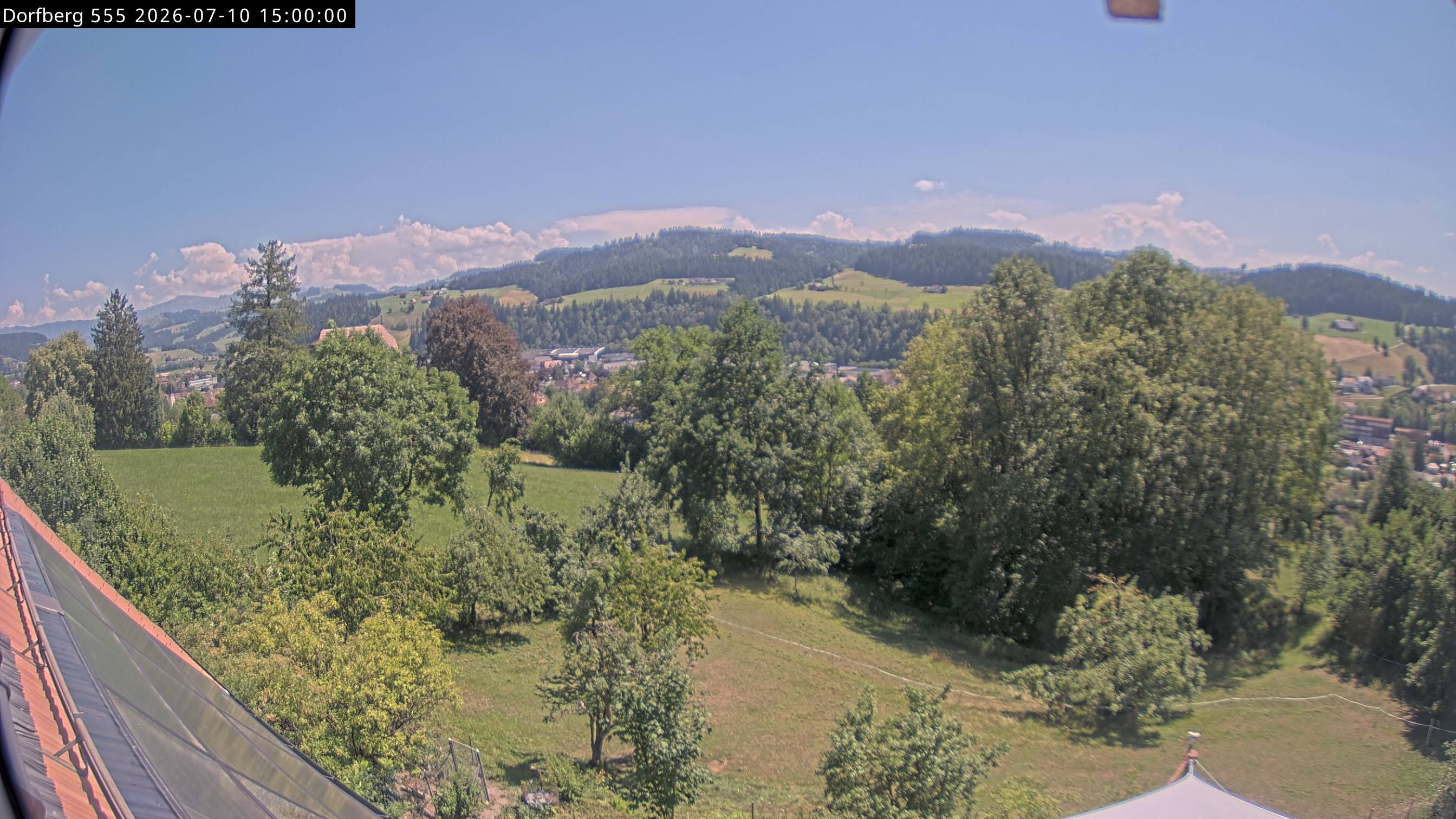 Langnau im Emmental › Südwesten: Aussicht vom Dorfberg in Langnau