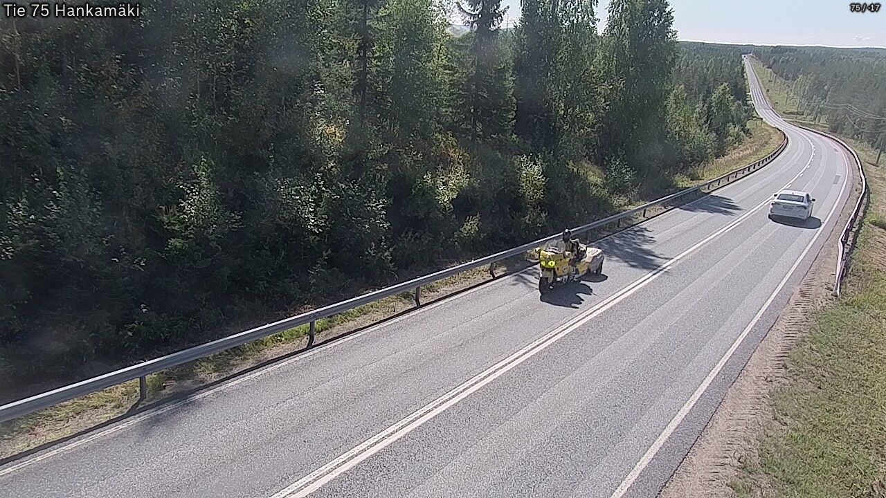 Traffic Cam Rautavaara: Tie - Hankamäki - Siilinjärvelle