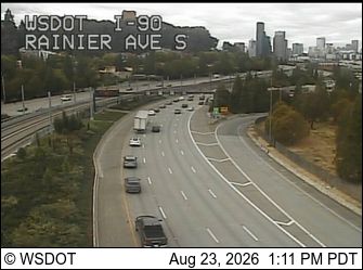 Traffic Cam Seattle: I-90 at MP 3.2: Rainier Ave S