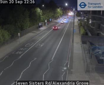 Traffic Cam London Borough of Haringey: Seven Sisters Rd/Alexandria Grove
