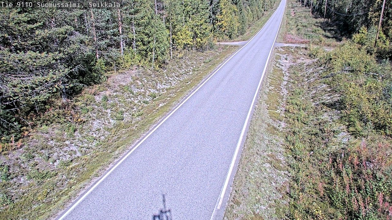 Traffic Cam Suomussalmi: Tie 9110 - Seikkala - Tie