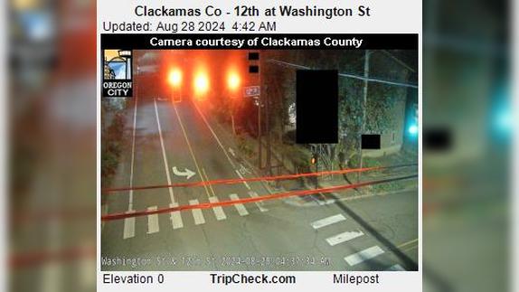 Traffic Cam Oregon City: Clackamas Co - 12th at Washington St