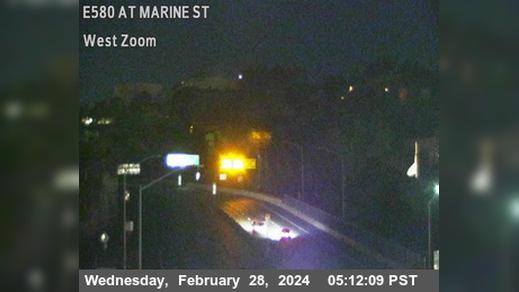 Traffic Cam Richmond › East: TVR46 -- I-580 : At Marine St