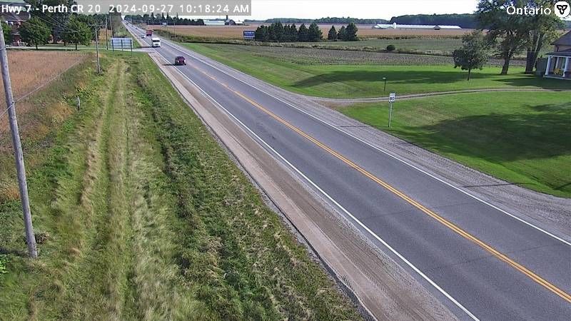 Traffic Cam Perth South: Highway 7 near Perth County Road
