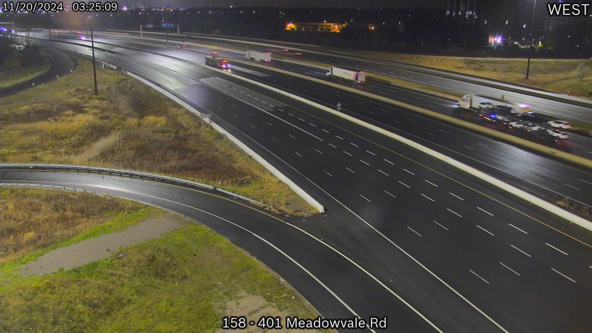 Traffic Cam Scarborough: Highway 401 near Meadowvale Road