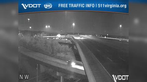 Traffic Cam Springfield Estates: I-495 - MM 57 - SB - Springfield Interchange (generally looking west from the south side of interchange)