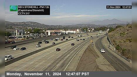 Traffic Cam San Juan Capistrano › North: I-5 : Stonehill Drive (Capistrano/Stonehill)