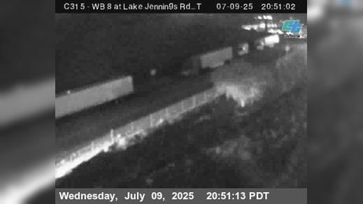 Traffic Cam Johnstown › West: C315) I-8 :Lake Jennings T