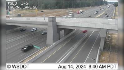 Traffic Cam Lakewood › South: I-5 at MP 123.4: Thorne Lane SB