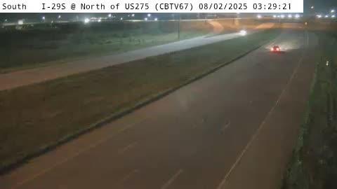 Traffic Cam Council Bluffs: CB - I-29S @ North of US275 (67)