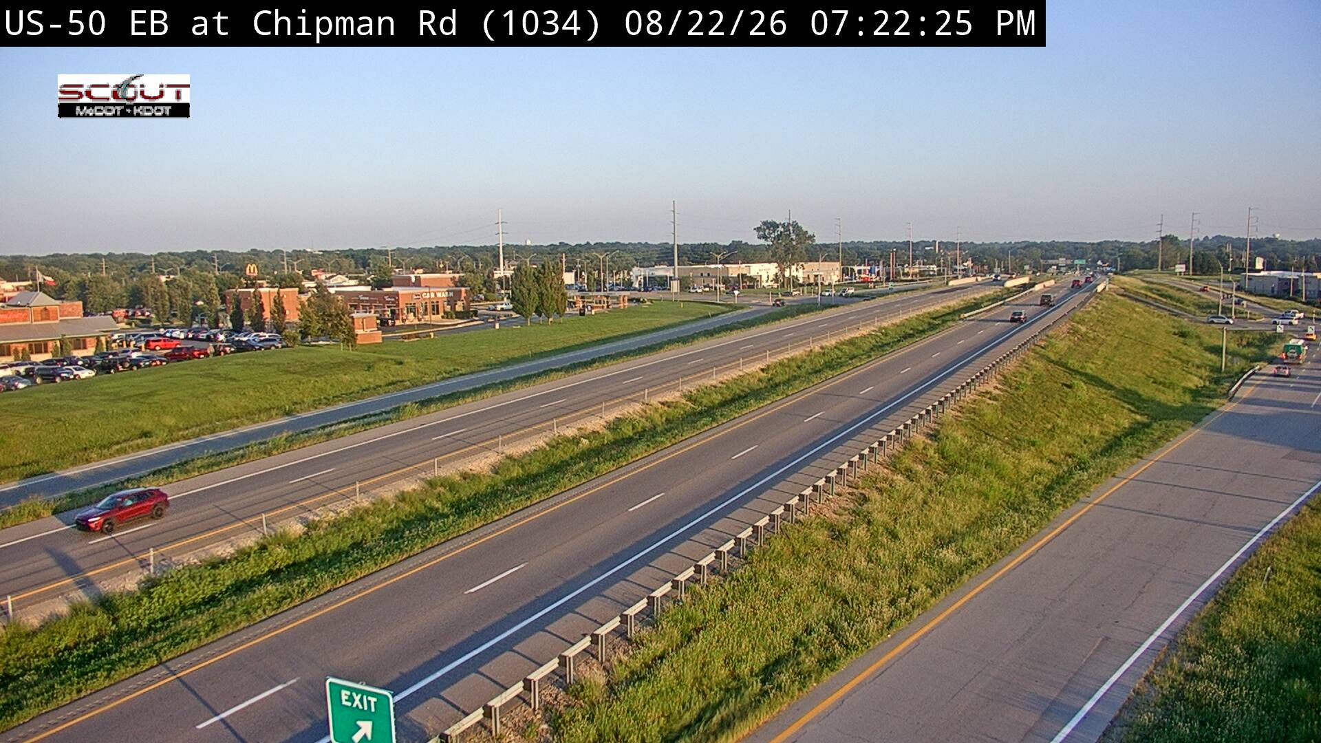 Traffic Cam Lee's Summit: US- EB @ Chipman