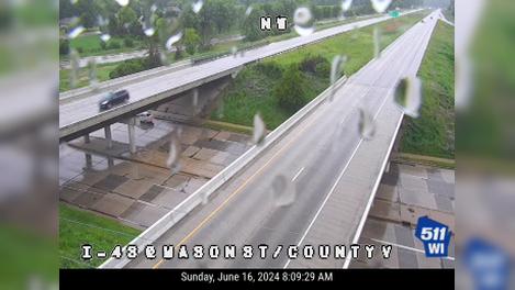 Traffic Cam Camp Douglas: I-43 at Mason St/County V