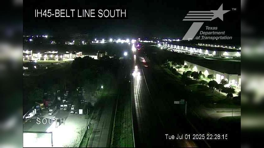 Traffic Cam Wilmer › North: I-45 @ Belt Line South