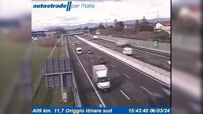 Preview delle webcam di Origgio: A09 km. 11,7 - itinere sud