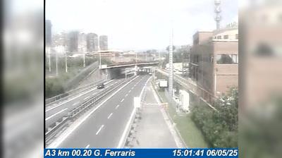 Preview delle webcam di Municipalita 4: A3 km 00.20 G. Ferraris