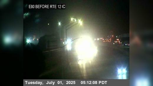 Traffic Cam Cordelia › East: TV904 -- I-80 : AT BEFORE TRE 12 IC