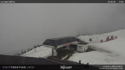 Preview delle webcam di Moena: Alpe Lusia - Le Cune m. 2202