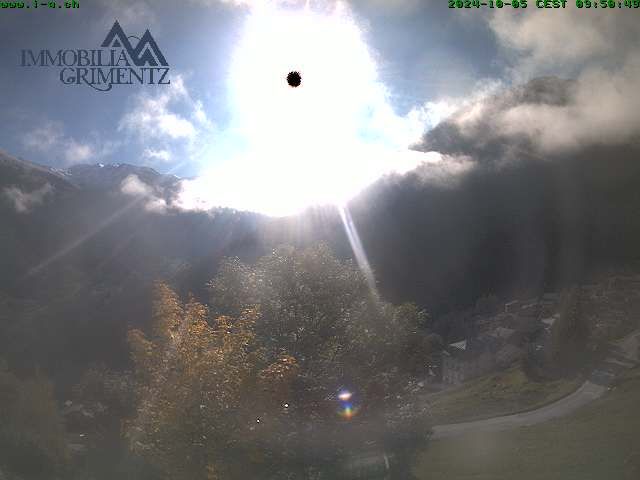 Grimentz: view over the valley of Anniviers