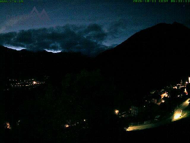 Grimentz: view over the valley of Anniviers