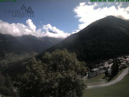 Grimentz: view over the valley of Anniviers