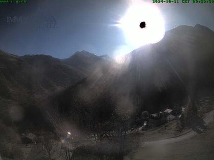 Grimentz: view over the valley of Anniviers