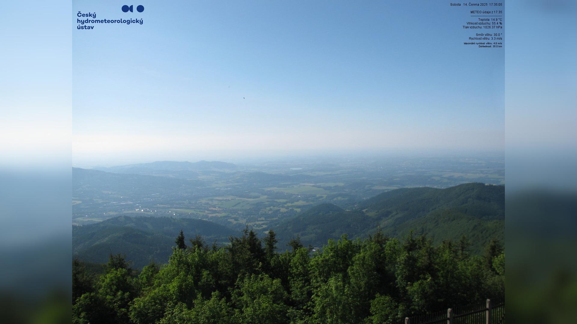 Lysá Hora: Serene NW Landscape Webcam