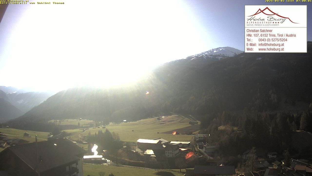 Traffic Cam Gemeinde Trins › South-West: Trins - Österreich: Gschnitztal