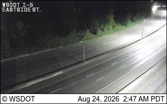 Traffic Cam Olympia: I-5 at MP 105.6: Eastside St