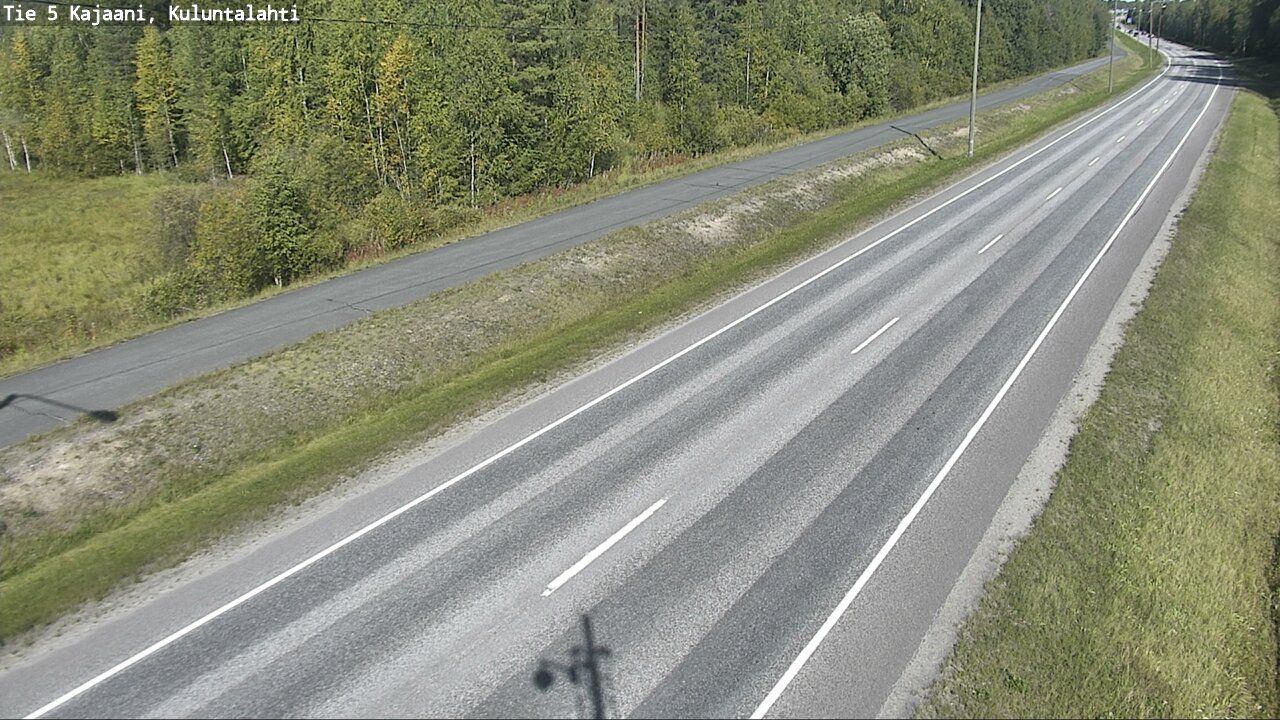 Traffic Cam Kajaani: Tie - Kuluntalahti - Kuusamoon