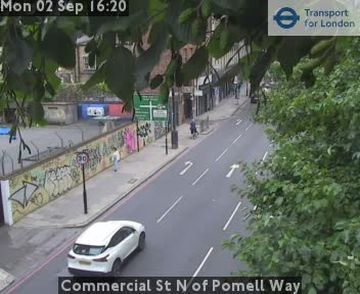 Traffic Cam London: Commercial St N of Pomell Way