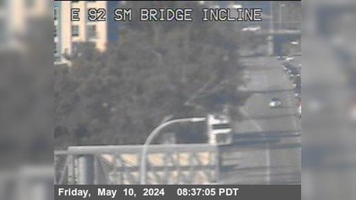 Traffic Cam Foster City › East: TVE02 -- SR-92 : San Mateo Bridge Incline