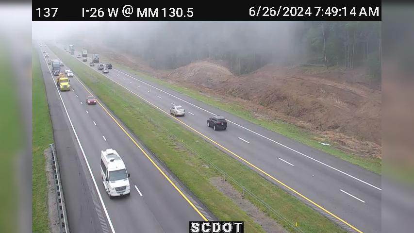 Traffic Cam Oak Grove: I-26 W @ MM 130.5