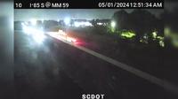 Greer: I-85 S @ MM 59 (South of BMW) - Current
