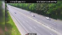 Rock Hill: I-77 N @ MM 77.7 - Day time