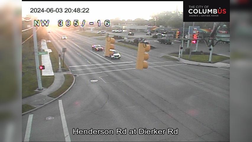 Traffic Cam Upper Arlington: City of Columbus) Henderson Rd at Dierker