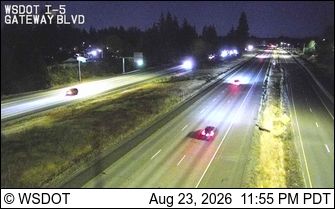 Traffic Cam Lacey: I-5 at MP 111.2: Gateway Blvd